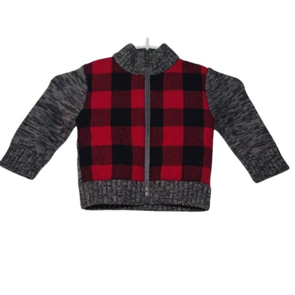 Buffalo Plaid Toddler Cardigan Sweater Size 1T. NWT - Picture 3 of 6